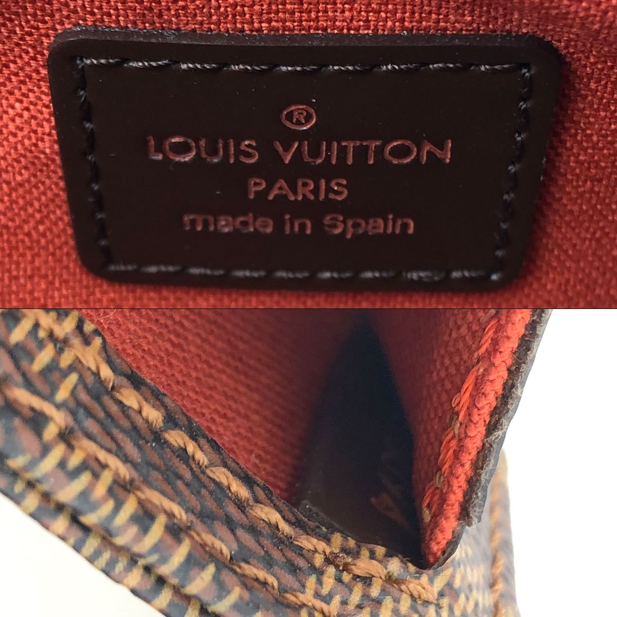 [CLEARANCE]Louis Vuitton N51994 Geronimos Waist Bag, Damier Canvas/Nylon, Brown, Shoulder Bag, Gold Hardware, Unisex PRE-OWNED