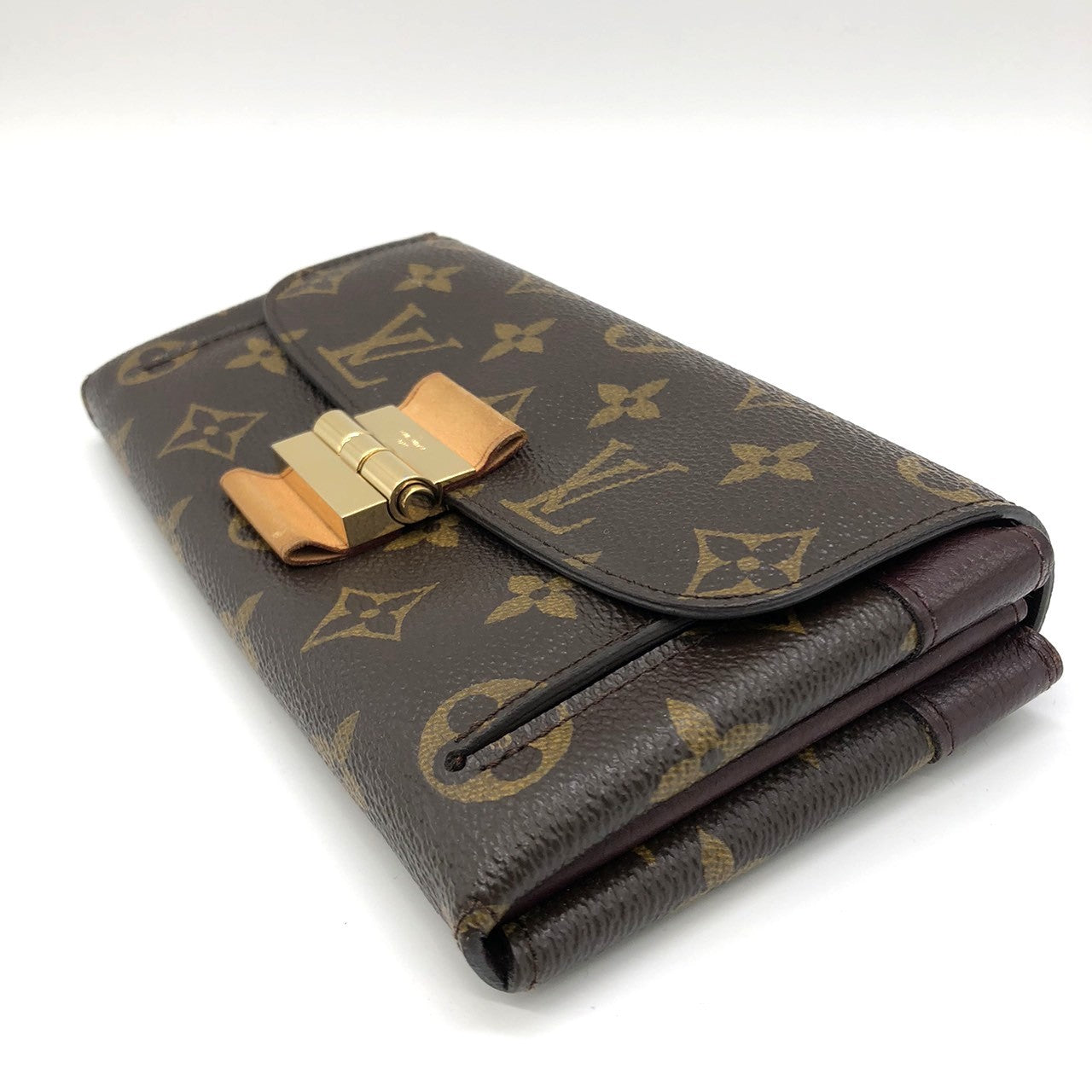 Louis Vuitton M60362 Portefeuille Elysee Long Wallet in Brown Monogram Canvas/Leather PRE-OWNED