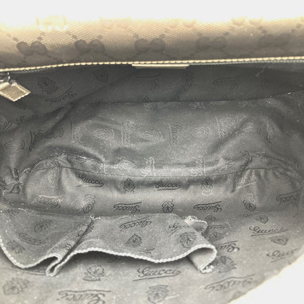 Gucci 201732 GG Imprime Crossbody Shoulder Bag PVC Brown Metallic Pre-owned