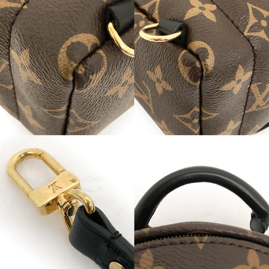 Louis Vuitton M44873 Palm Springs Mini Backpack/Daypack in Monogram Canvas/Leather, Brown, Unisex PRE-OWNED