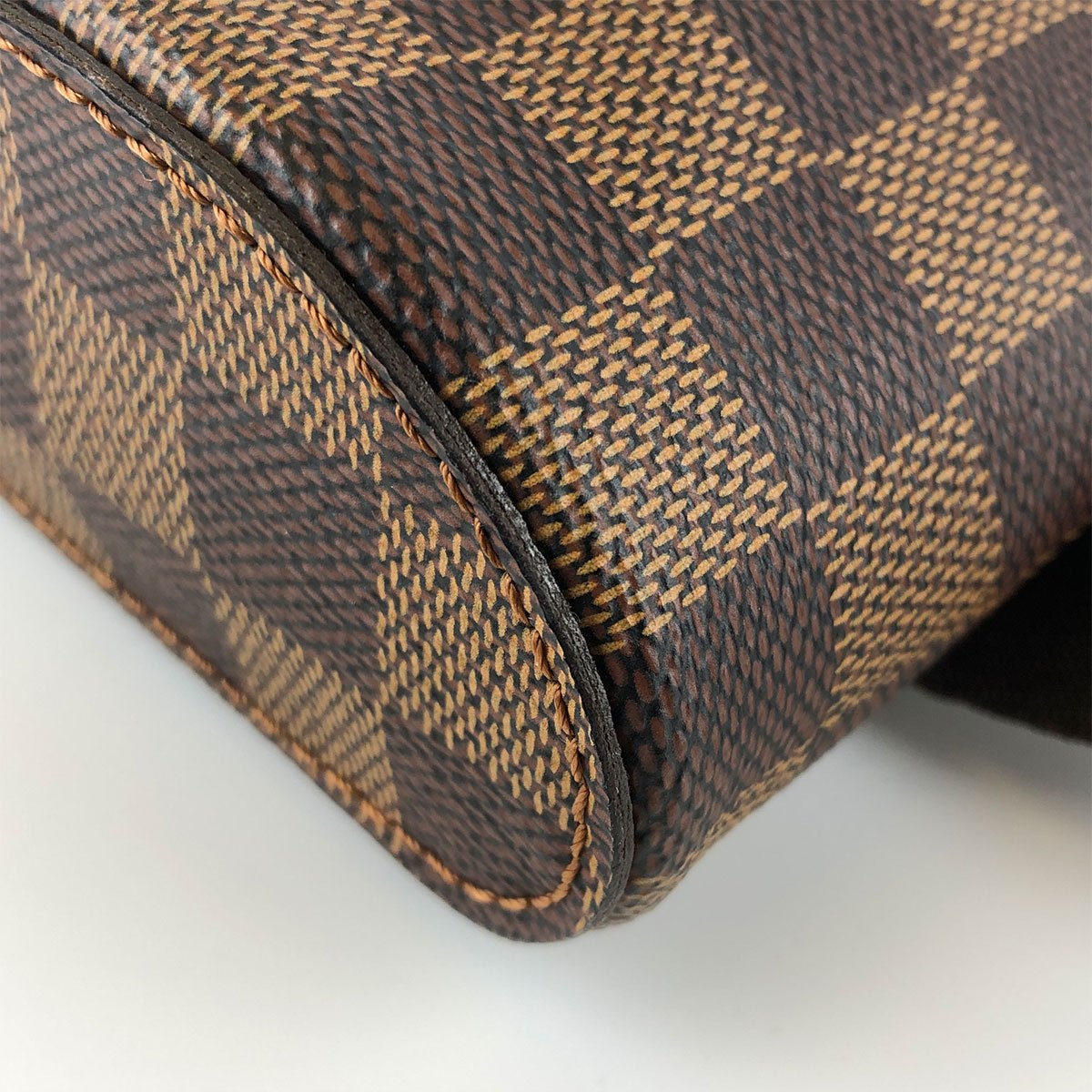 [CLEARANCE]Louis Vuitton N51994 Geronimos Waist Bag, Damier Canvas/Nylon, Brown, Shoulder Bag, Gold Hardware, Unisex PRE-OWNED