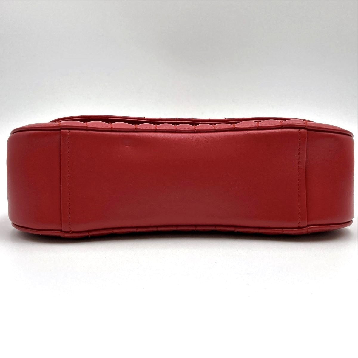 [CLEARANCE]Prada Diagram Chain Shoulder Bag in Red Leather with Mini Pouch (Mirror) PRE-OWNED