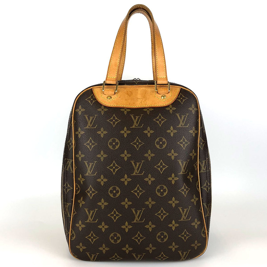 Louis Vuitton Excursion M41450 Shoe Bag, Monogram Canvas/Nubuck Leather, Brown, Sports Bag, Unisex, for Men and Women PRE-OWNED