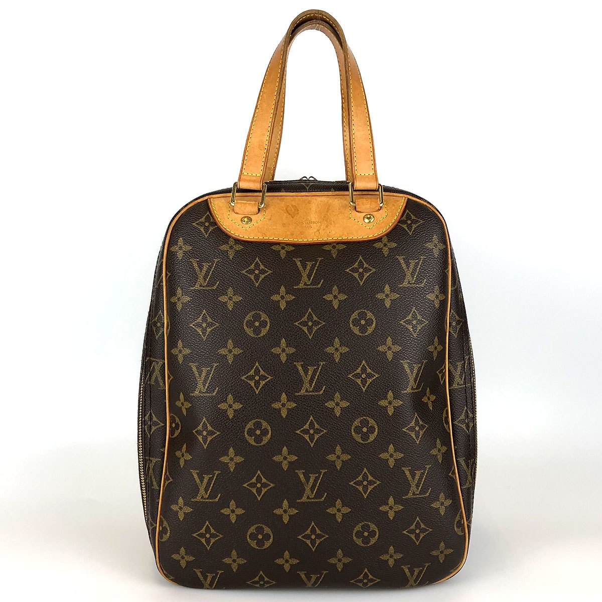 Louis Vuitton Excursion M41450 Shoe Bag, Monogram Canvas/Nubuck Leather, Brown, Sports Bag, Unisex, for Men and Women PRE-OWNED