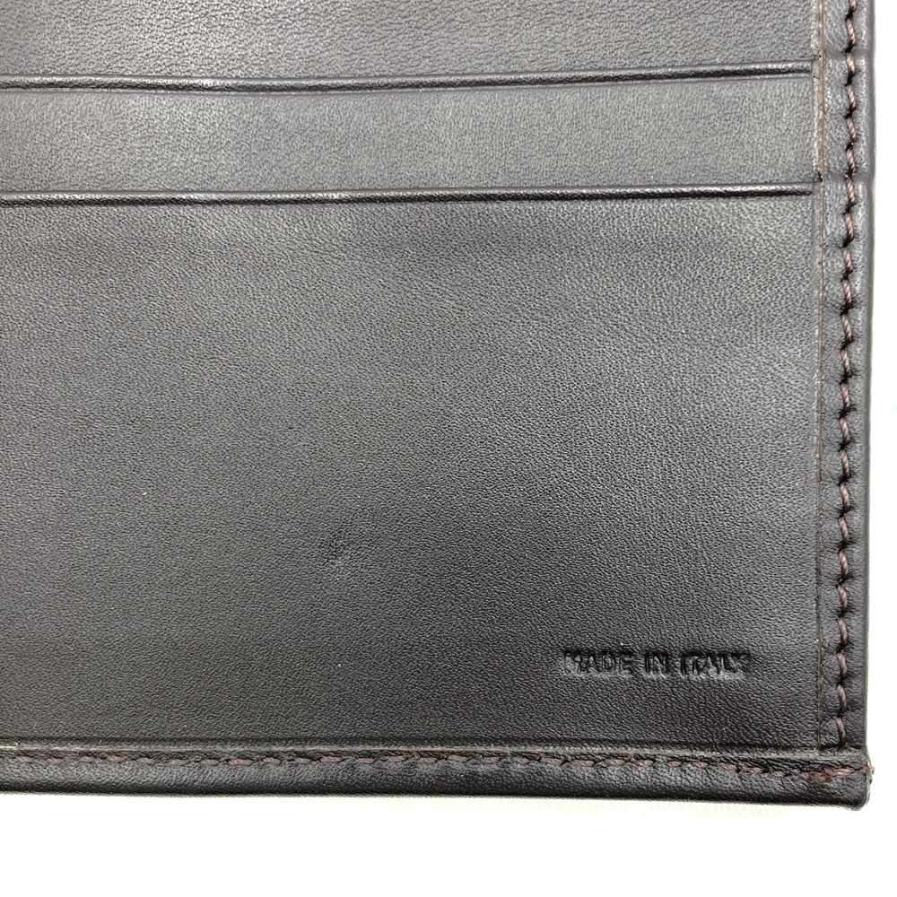 Fendi 8M0032 Zucchino Long Wallet Canvas Dark Brown Pre-owned