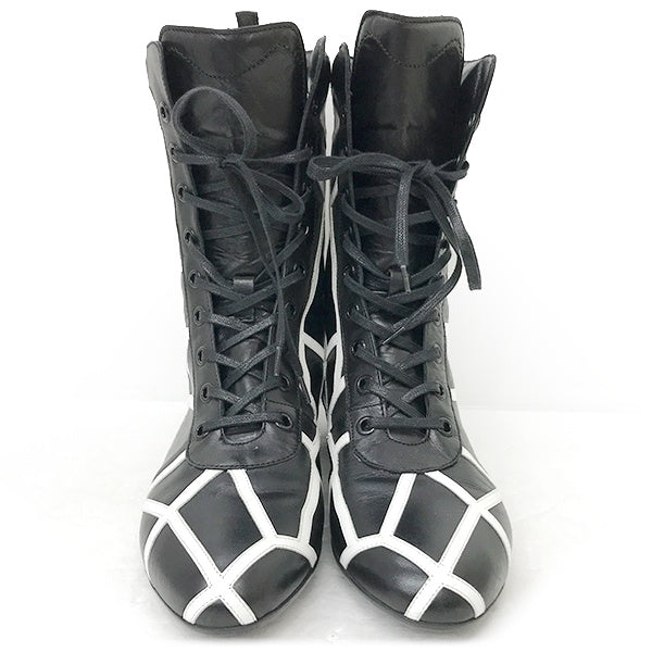Salvatore Ferragamo SL 4677 5 C Boots Leather Black Pre-owned