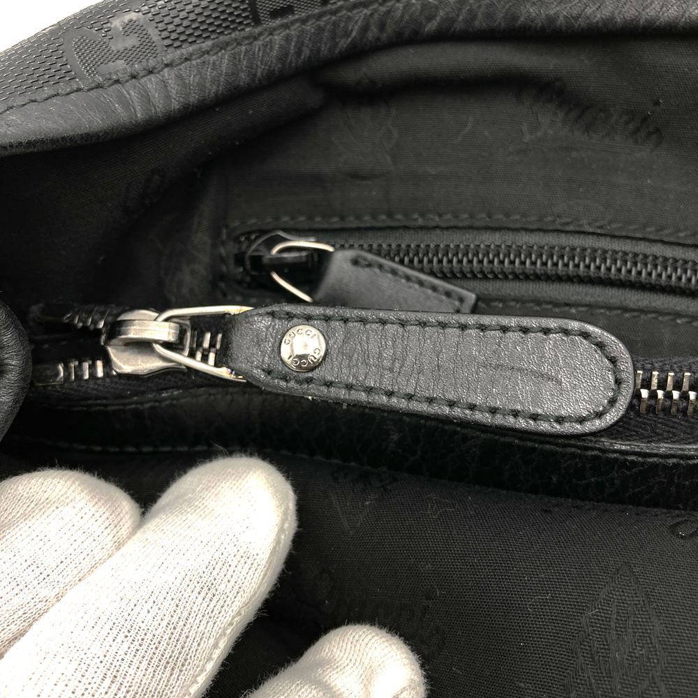 Gucci 223668 Large Tote Bag GG Imprime Black Pre-owned