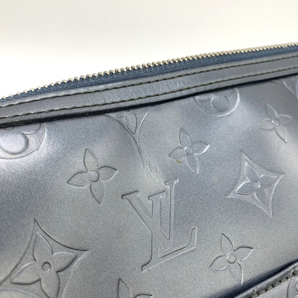 Louis Vuitton M55165 Sutter Shoulder Bag Monogram Matte Gray Pre-owned