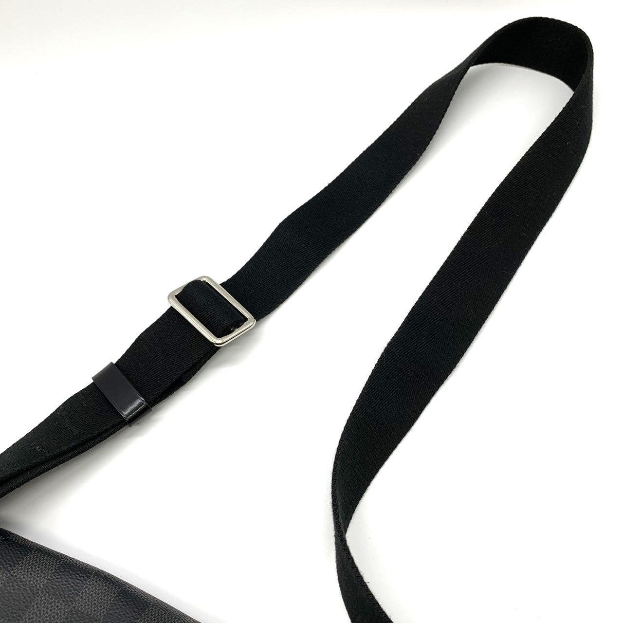 Louis Vuitton N41458 Messenger MM Crossbody Shoulder Bag Damier Graphite PVC/Leather Black Pre-owned