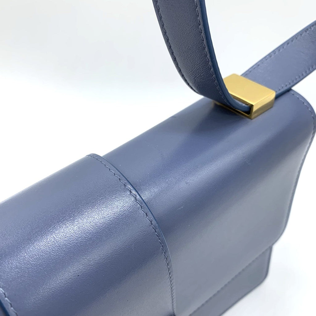 Christian Dior 30 Montaigne Crossbody Shoulder Bag Leather Blue Pre-owned