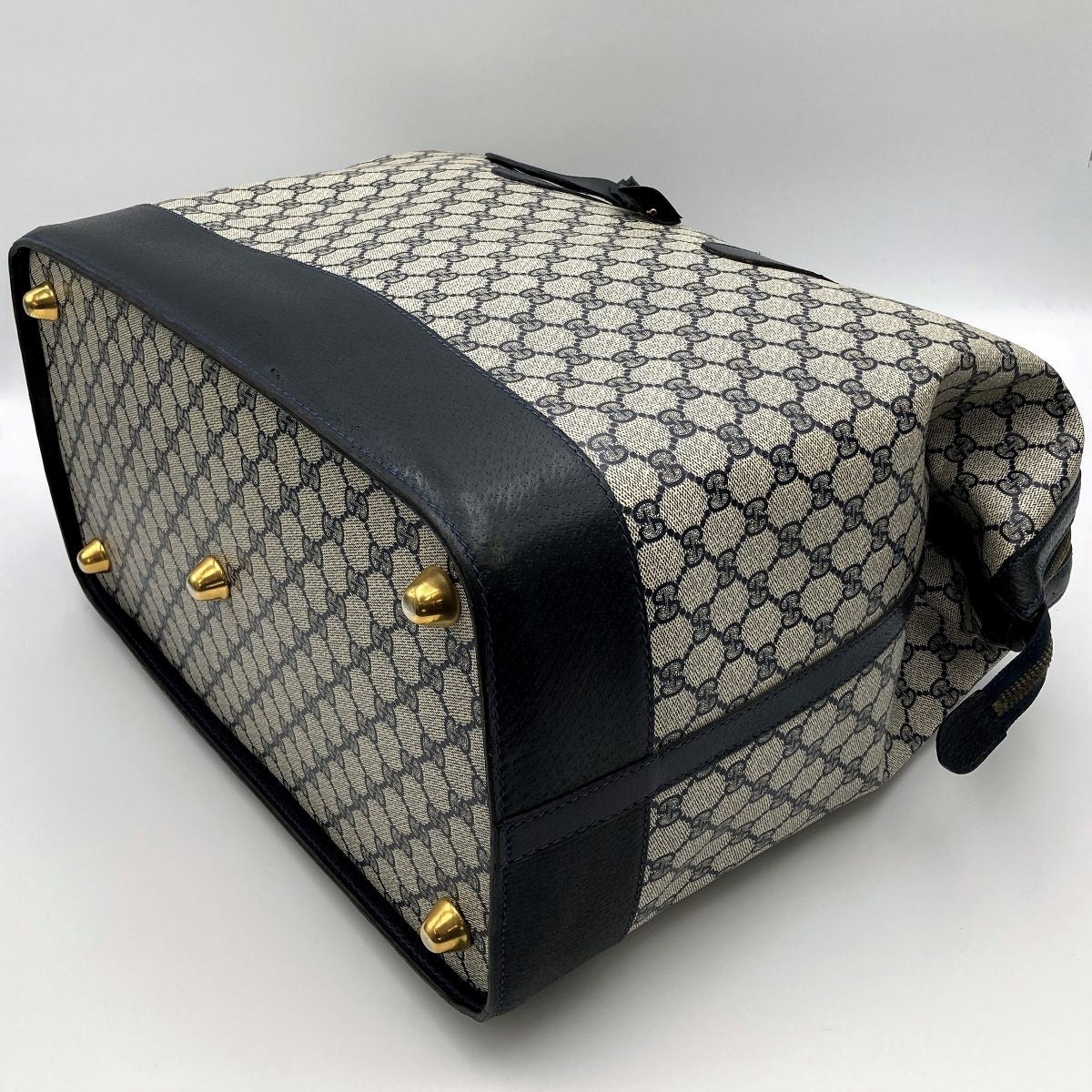 Gucci Boston bag/travel bag in GG Supreme navy PRE-OWNED
