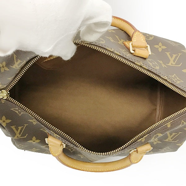 Louis Vuitton M41526/Speedy 30 (old) Monogram Handbag in Brown Monogram Canvas PRE-OWNED