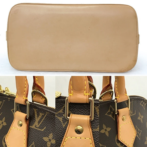 Louis Vuitton M51130/Alma (old) Monogram Handbag in Brown Monogram Canvas PRE-OWNED