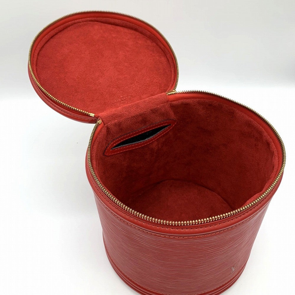 Louis Vuitton Cannes Vanity Bag, Makeup & Cosmetics Handbag, Epi Leather, Red, M48037 PRE-OWNED