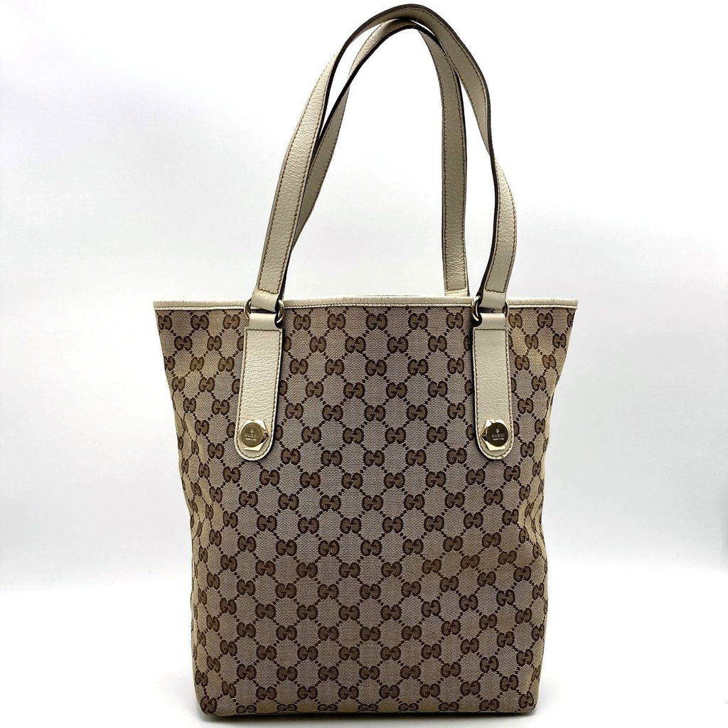 Gucci 153009 Shoulder Bag/Tote Bag GG Canvas Brown Pre-owned