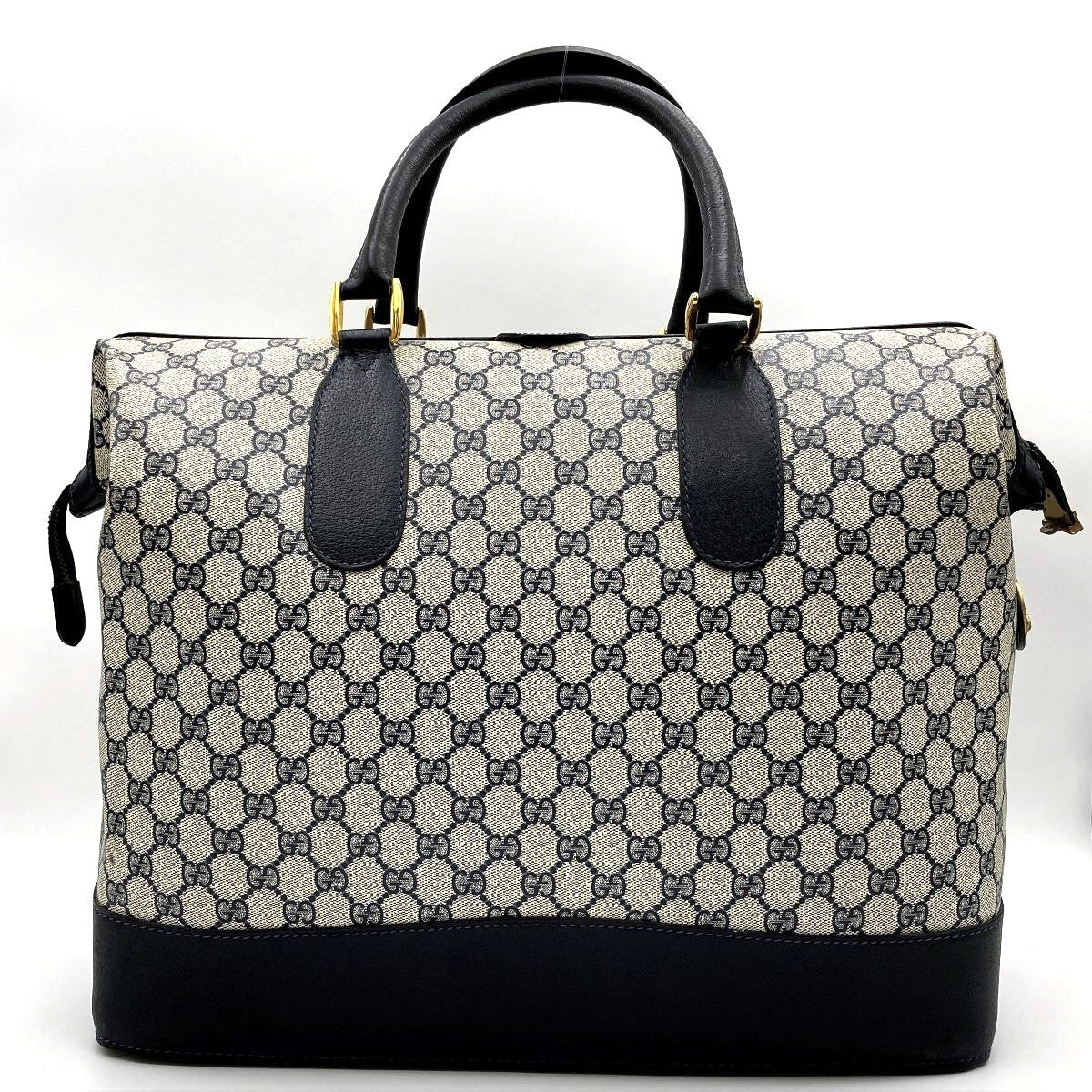 Gucci Boston bag/travel bag in GG Supreme navy PRE-OWNED