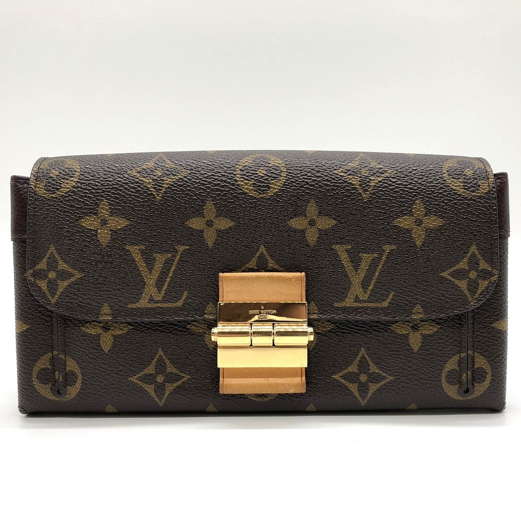 Louis Vuitton M60362 Portefeuille Elysee Long Wallet in Brown Monogram Canvas/Leather PRE-OWNED