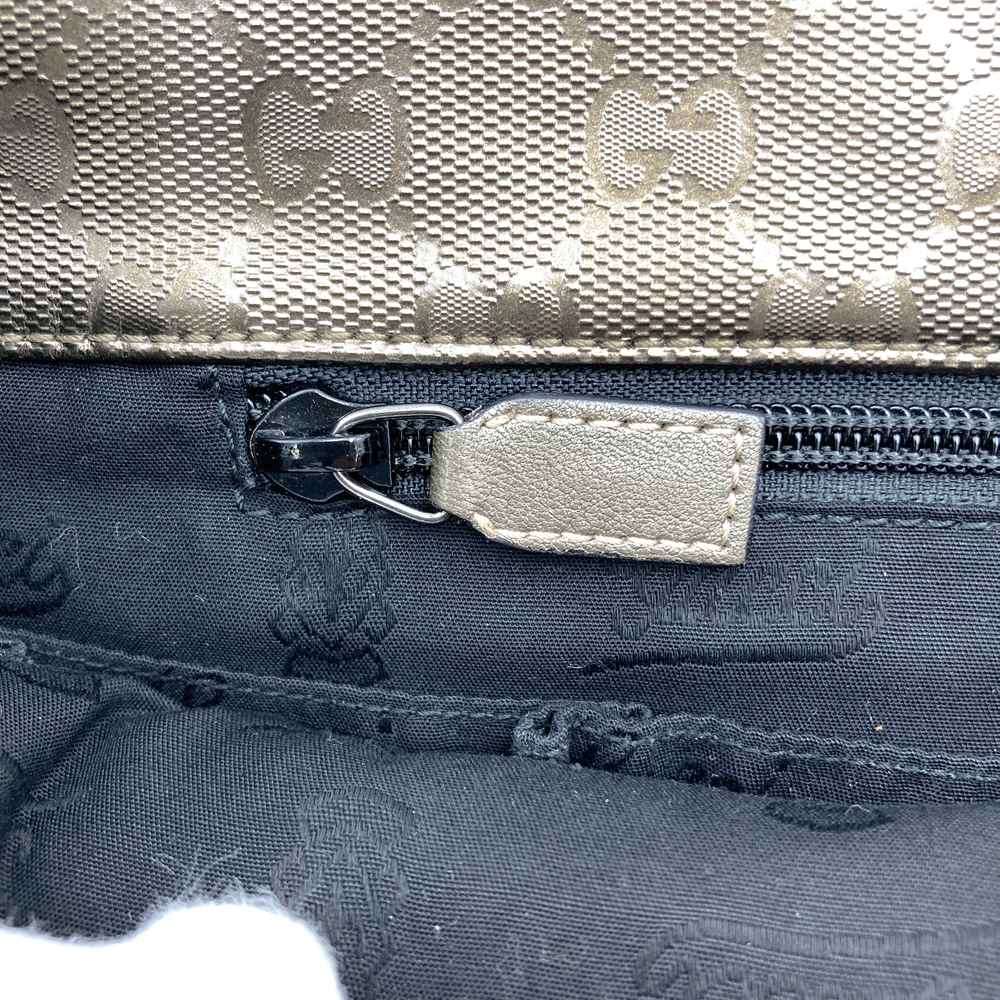 Gucci 201732 GG Imprime Crossbody Shoulder Bag PVC Brown Metallic Pre-owned