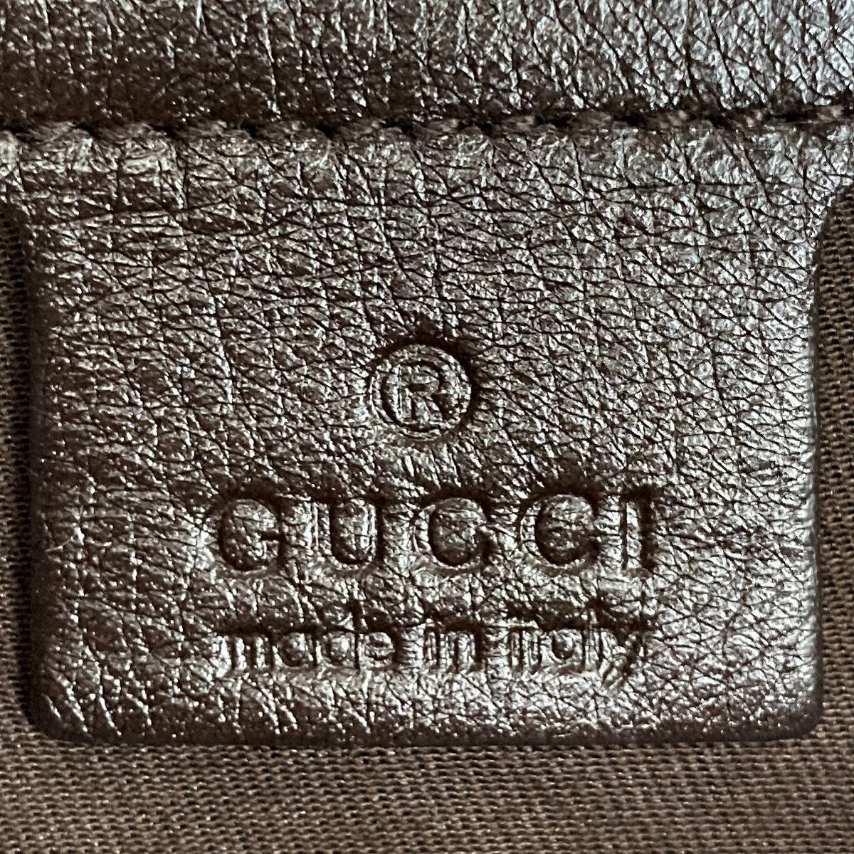 Gucci 203503 Charlotte Shoulder Bag in GG Canvas and Leather, Brown PRE-OWNED