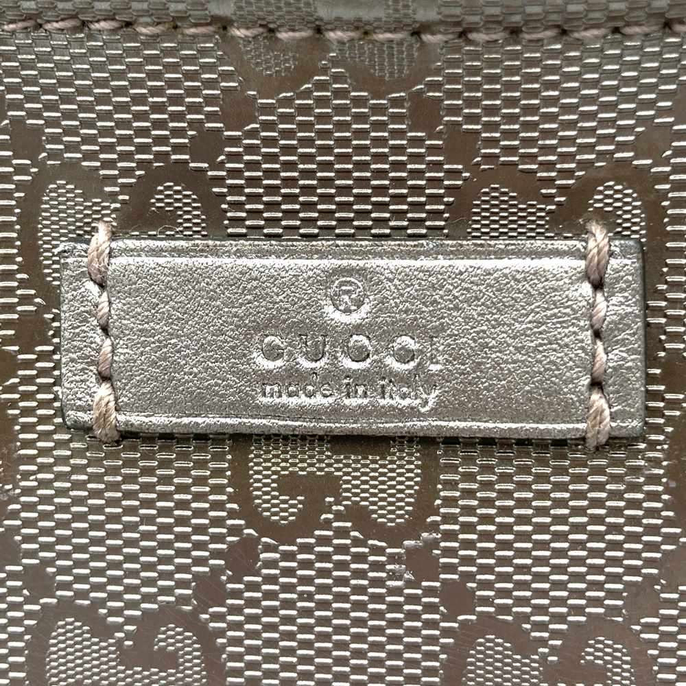 Gucci 201538 GG Imprime Crossbody Shoulder Bag/Body Bag Metallic Pink/Brown Pre-owned