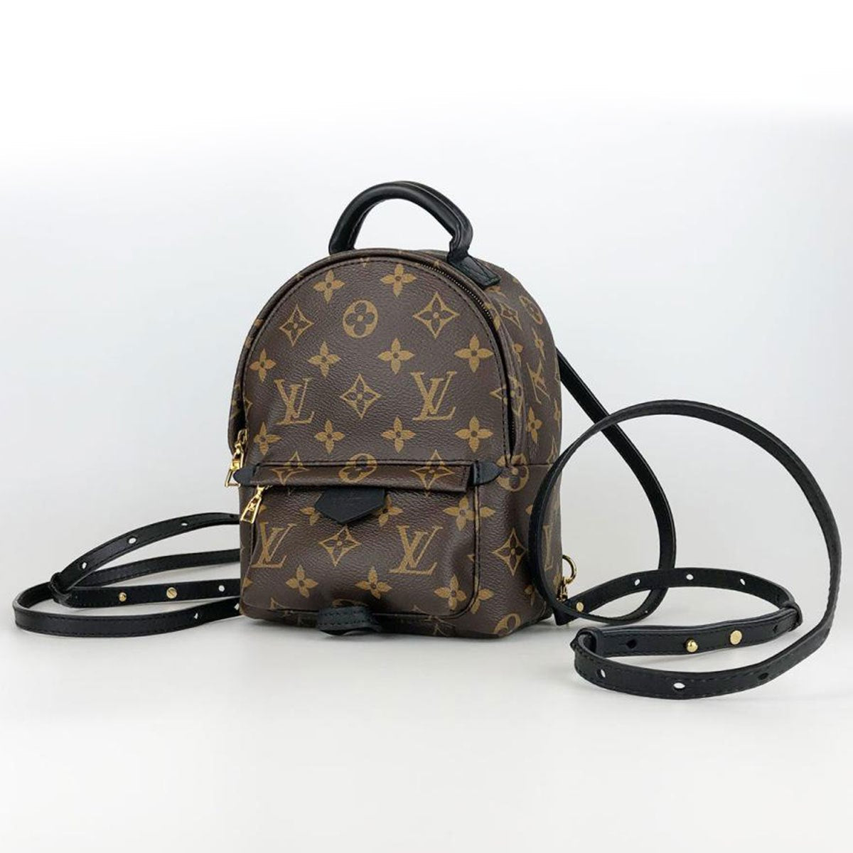 Louis Vuitton M44873 Palm Springs Mini Backpack/Daypack in Monogram Canvas/Leather, Brown, Unisex PRE-OWNED