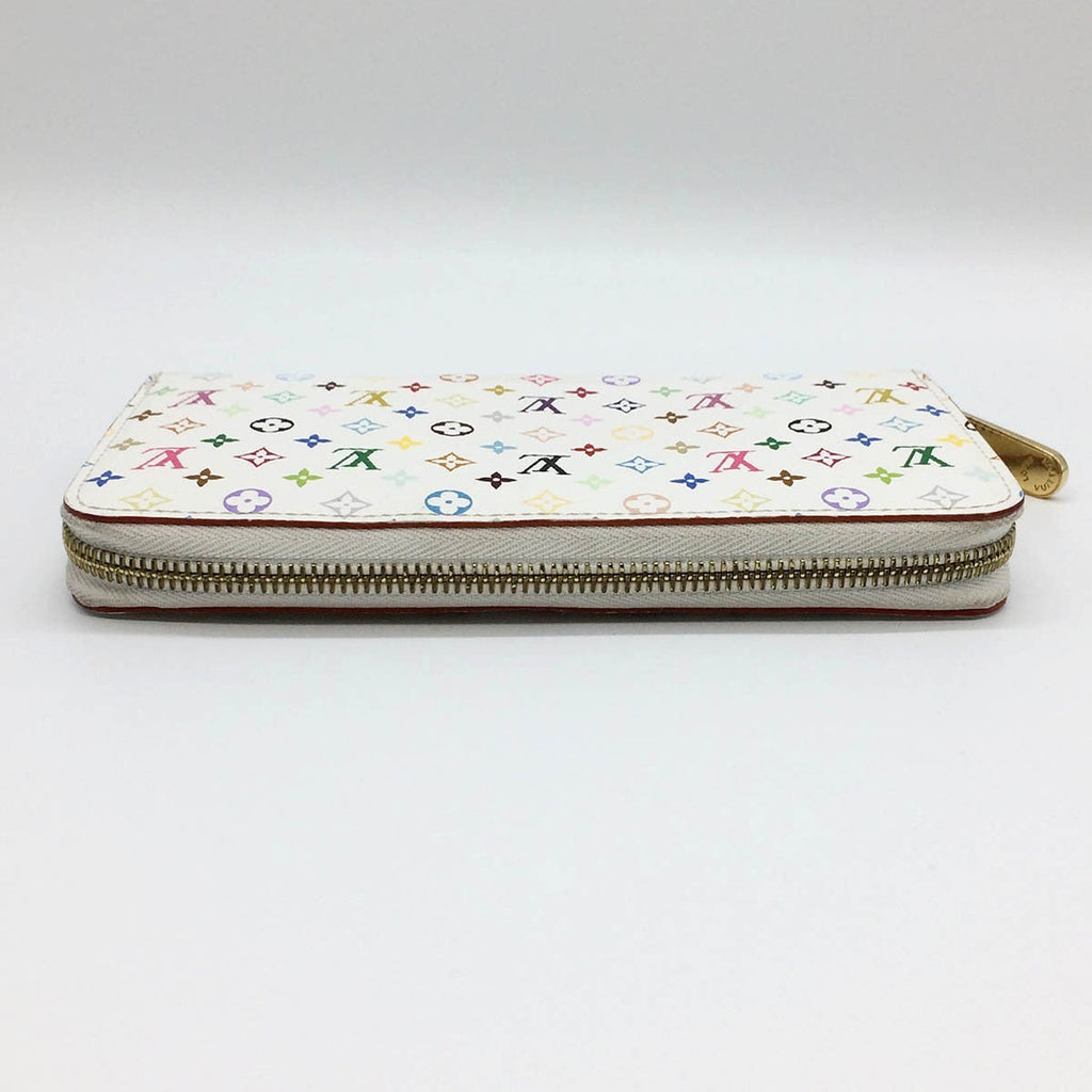 [CLEARANCE]Louis Vuitton M60241 Zippy Wallet Rich Monogram Multicolor White PRE-OWNED