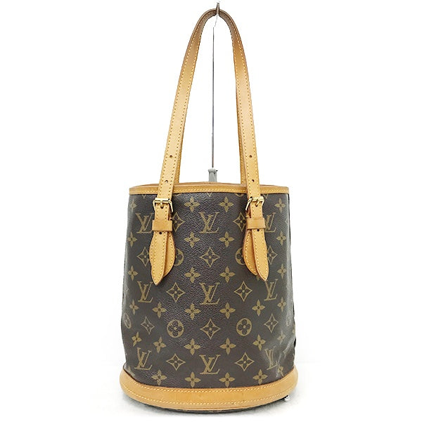 [CLEARANCE]Louis Vuitton Bucket PM/M42238 Monogram Tote Bag/Shoulder Bag, Non-sticky PRE-OWNED