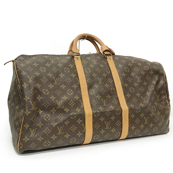 Louis Vuitton M41424/Keepall 55 Boston Bag in Brown Monogram Canvas (LV) PRE-OWNED