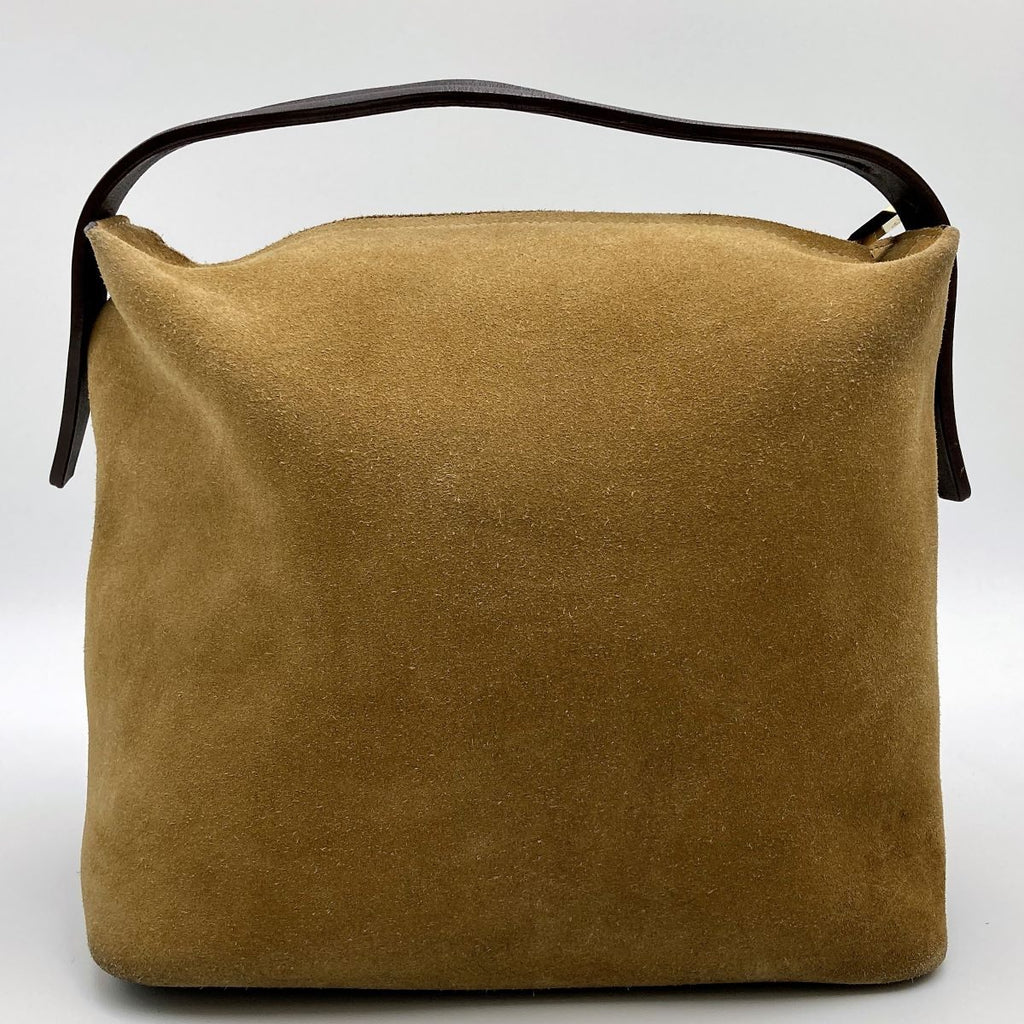 Loewe Handbag Suede Beige Pre-owned