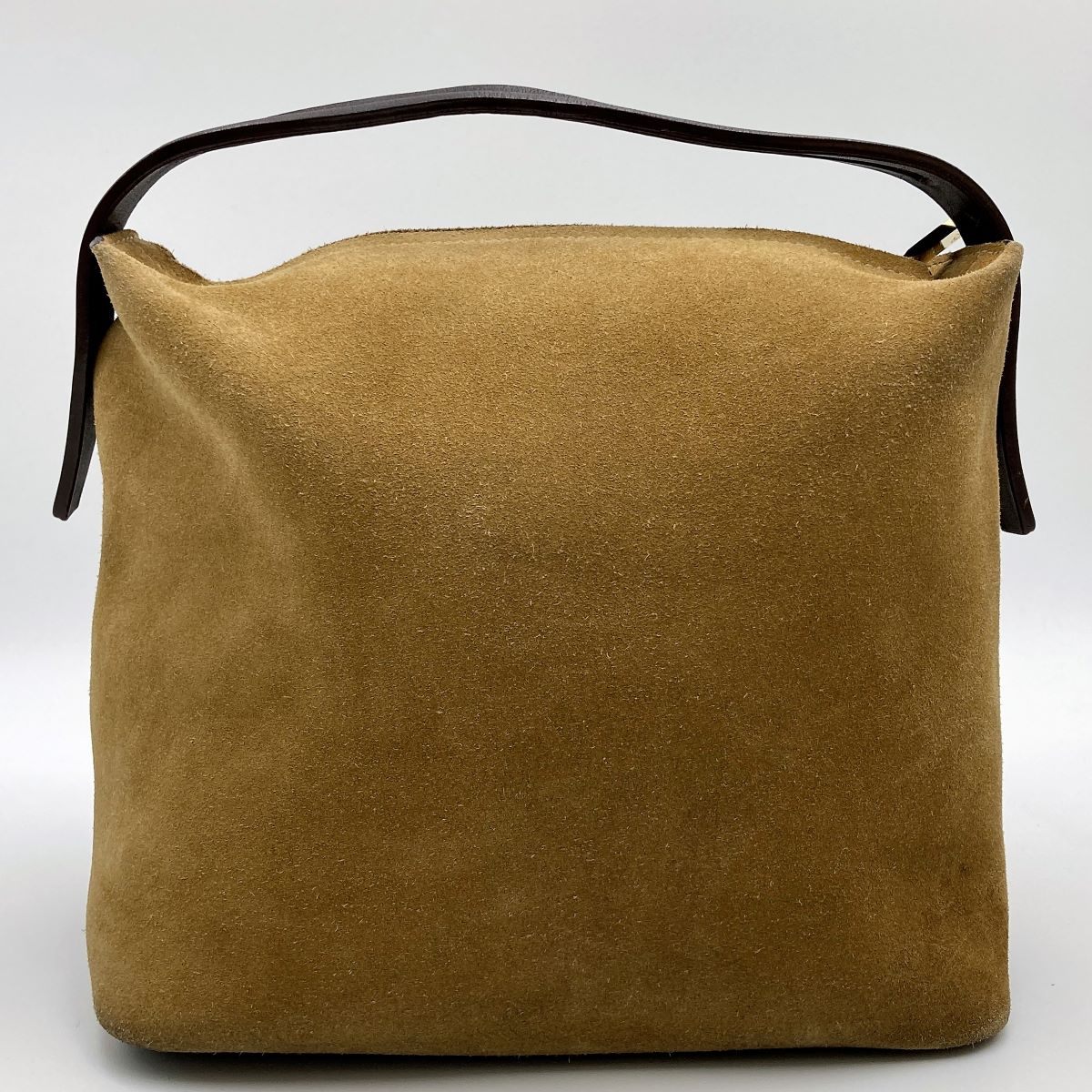 Loewe Handbag Suede Beige Pre-owned