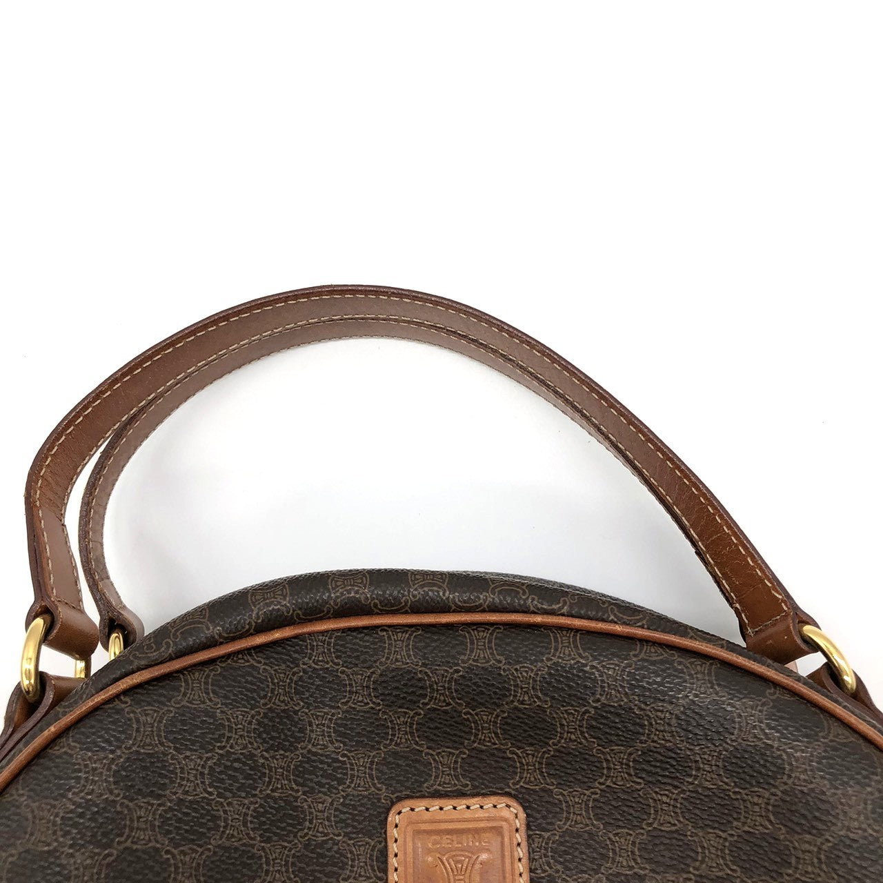 Celine MC96 Macadam Handbag in Brown PVC and Leather PRE-OWNED