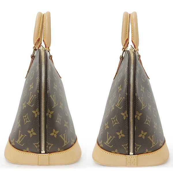 Louis Vuitton M51130/Alma (old) Monogram Handbag in Brown Monogram Canvas PRE-OWNED