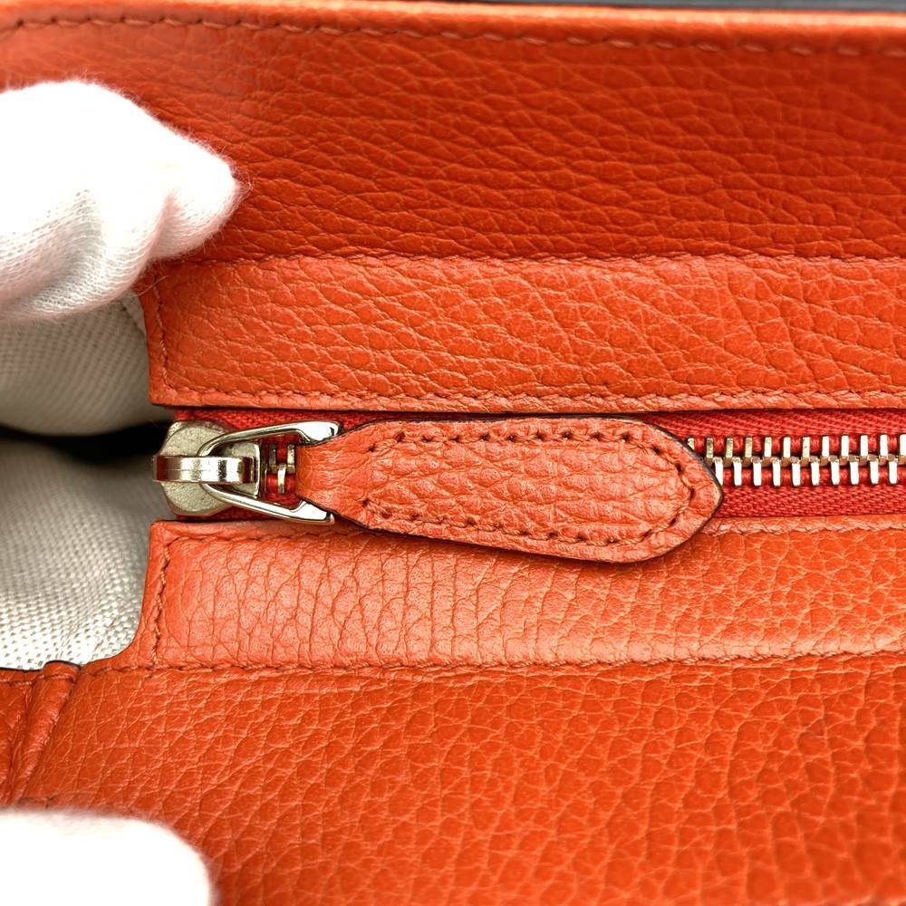Gucci 368827 Swing Small 2-Way Handbag/Shoulder Bag Leather Orange Pre-owned