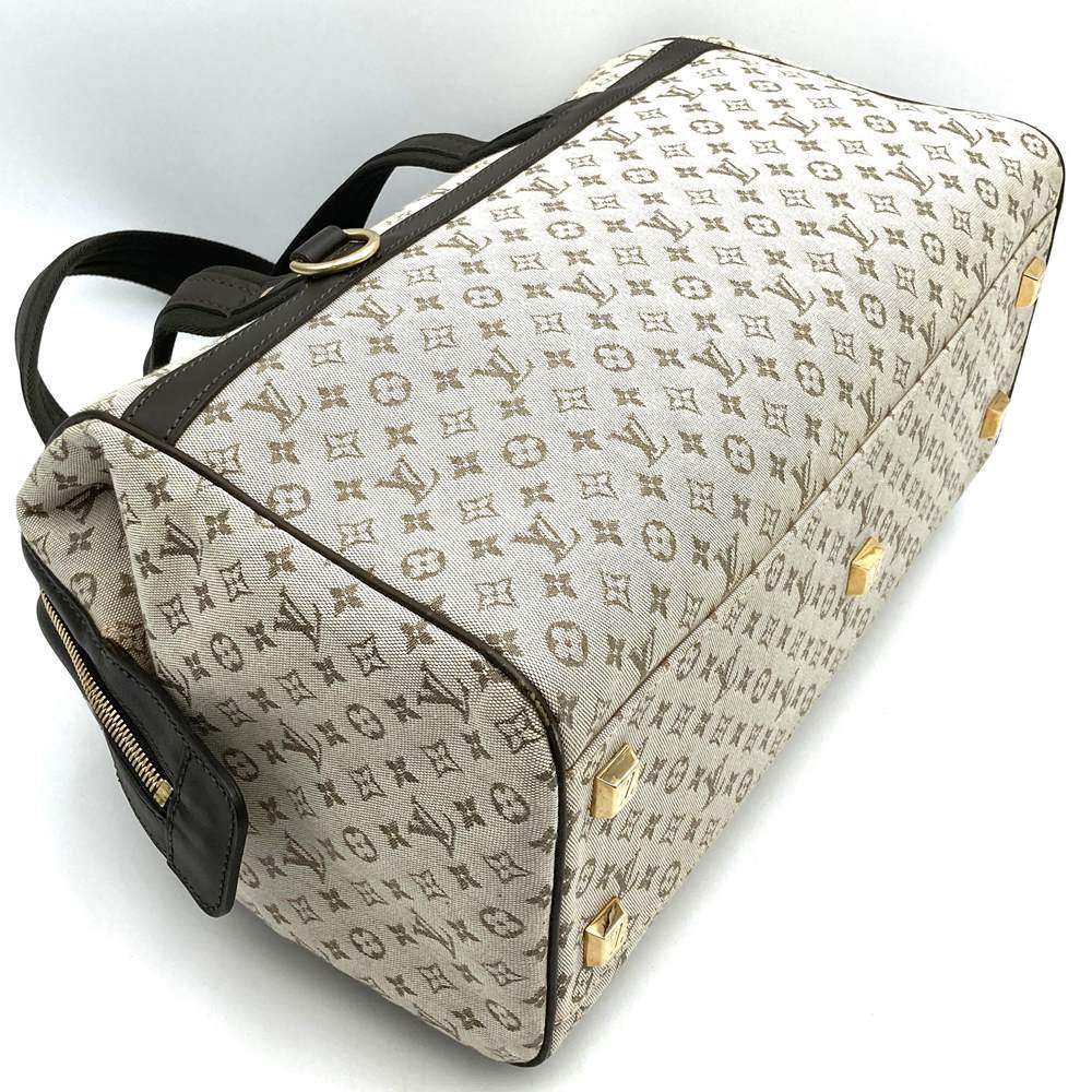 Louis Vuitton M92310 Josephine GM Handbag in Beige/Brown Monogram Mini Canvas PRE-OWNED