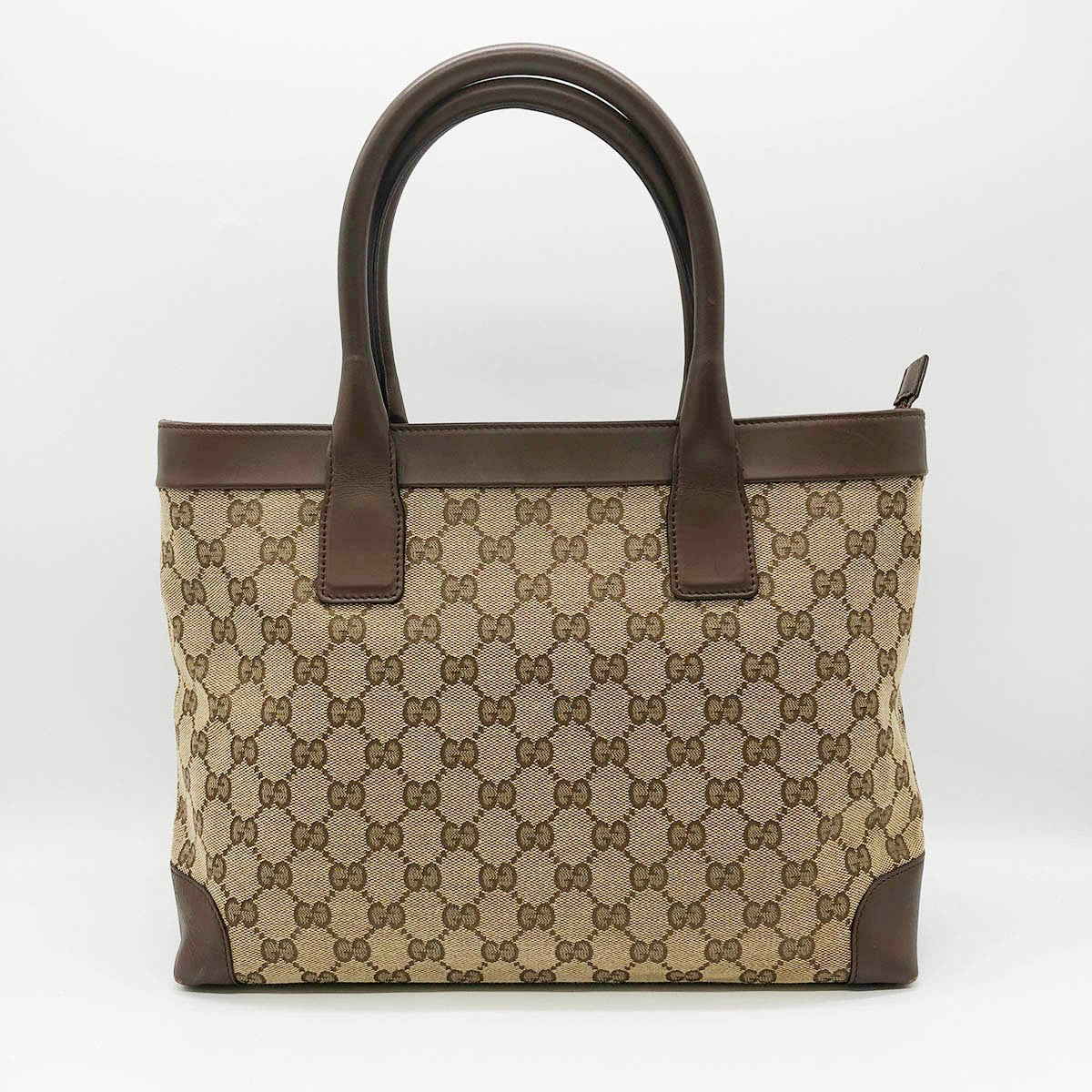 Gucci 002 1119 Handbag GG Canvas Brown Pre-owned