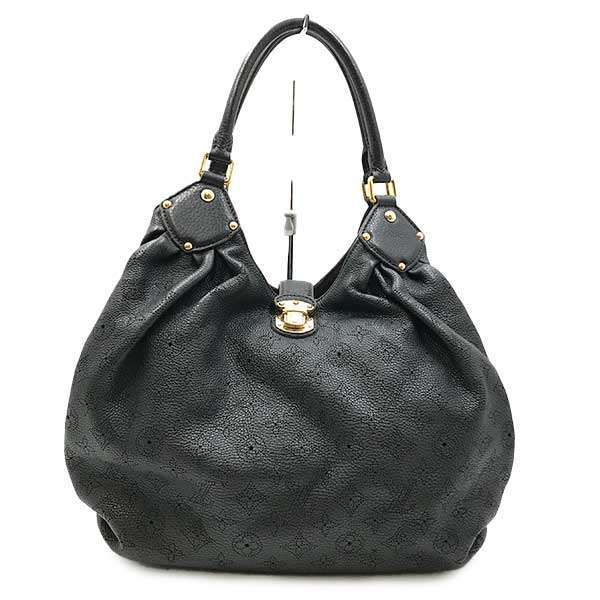 Louis Vuitton M95547 Mahina XL Shoulder Bag Monogram Mahina Black Pre-owned