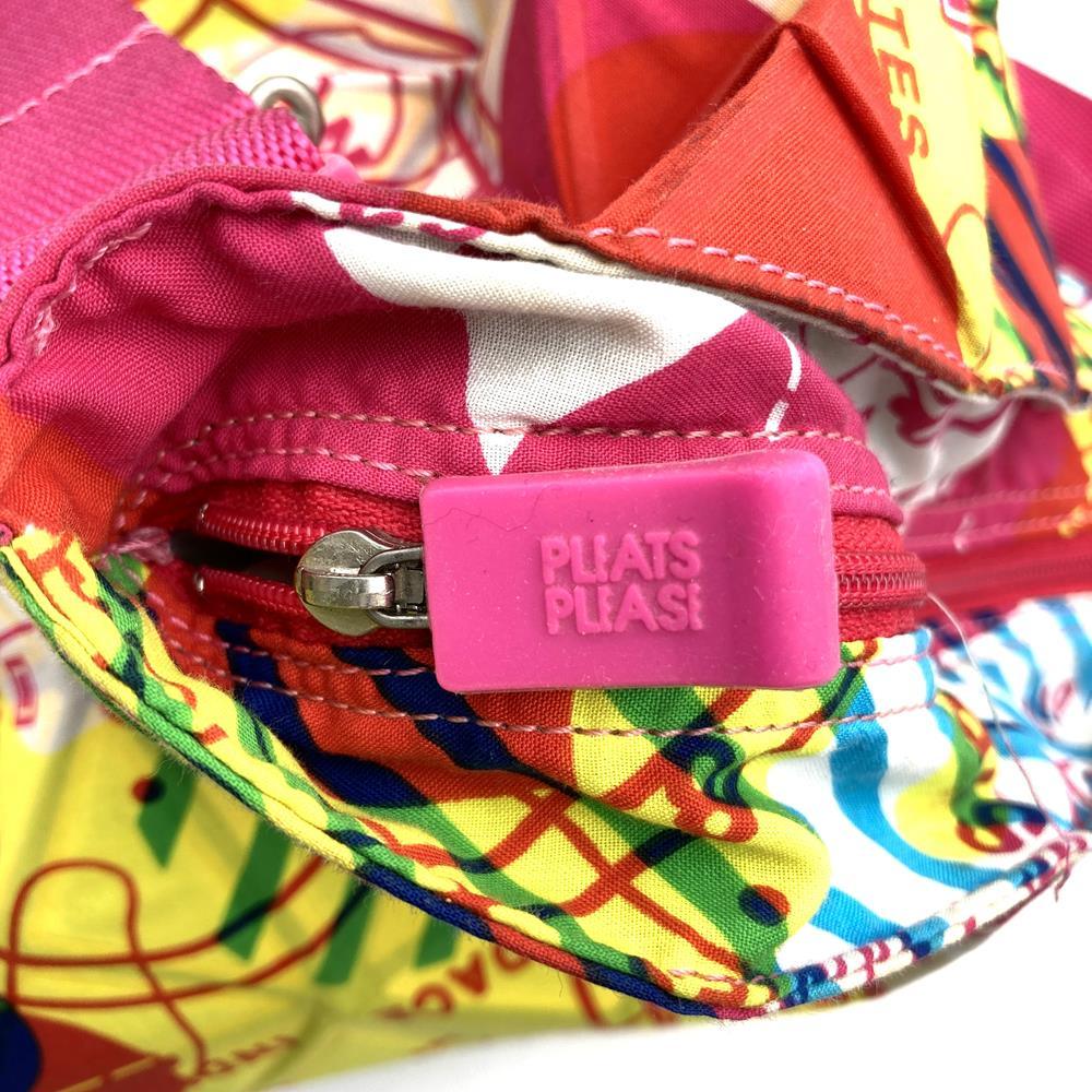 Issey Miyake Pleats Please Shoulder Bag Nylon Pink Pre-owned