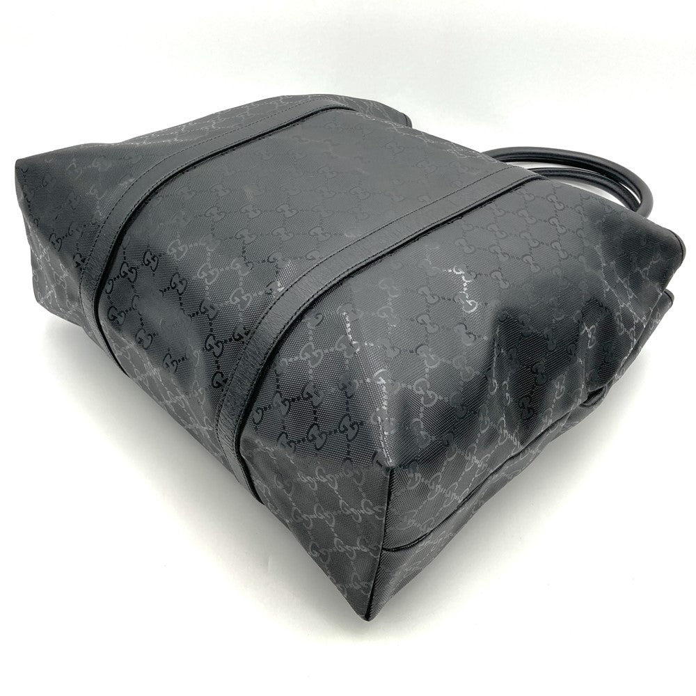 Gucci 223668 Large Tote Bag GG Imprime Black Pre-owned