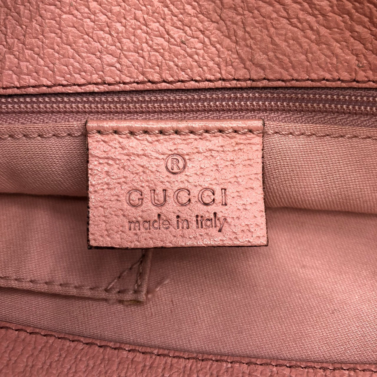 Gucci 120840 Tote Bag in Beige/Pink GG Canvas/Leather PRE-OWNED