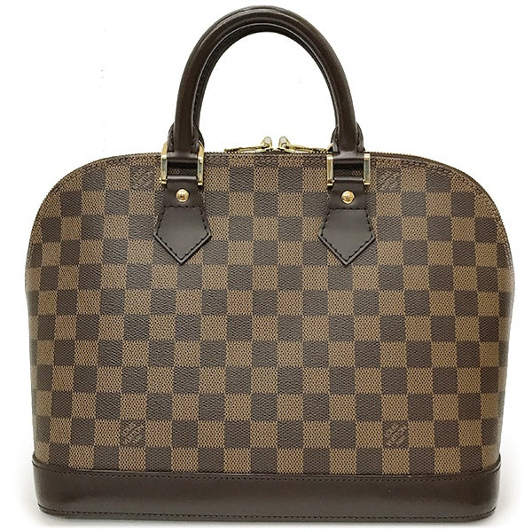 [CLEARANCE]Louis Vuitton N51131/Alma (old) Damier Canvas Handbag Brown Damier LV PRE-OWNED